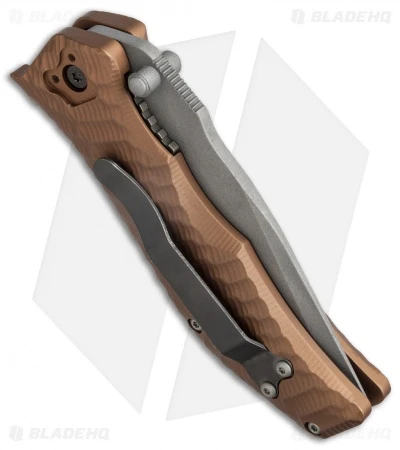 HTM Darrel Ralph Gun Hammer Tanto Spring Assisted Knife Copper (3.5" Gray) 3 HTM Darrel Ralph Gun Hammer Tanto Spring Assisted Knife Copper (3.5" Gray) - Image 3