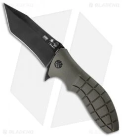 HTM Kirby Lambert Snap Tanto Spring Assisted Knife (3.5" Black)
