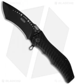 HTM Darrel Ralph Gun Hammer Radian Spring Assisted Knife (3.5" Black)