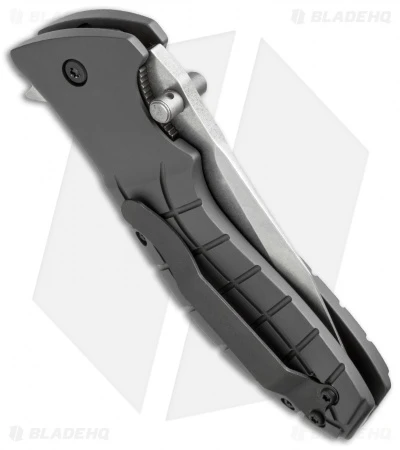 HTM Kirby Lambert Snap Tanto Spring Assisted Knife Gray (3.5" Stonewash) 3 HTM Kirby Lambert Snap Tanto Spring Assisted Knife Gray (3.5" Stonewash) - Image 3