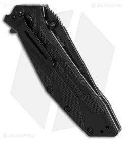 Kershaw Brawler Assisted Opening Knife (3.25" BlackWash) 1990BW 5 Kershaw Brawler Assisted Opening Knife (3.25" BlackWash) 1990BW -Knife Discounts Store kershaw brawler black blackwash KS1990BW BHQ 49613 er side