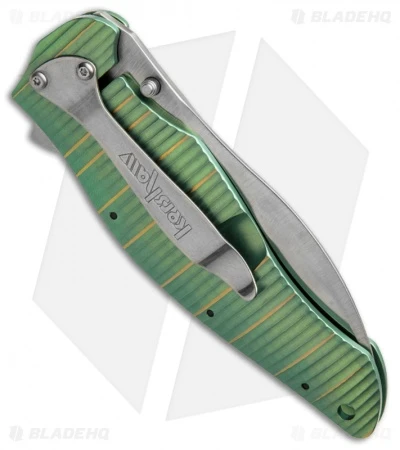 Kershaw Bump Assisted Opening Knife Green Titanium (3.5" Satin) 1590GR 2 Kershaw Bump Assisted Opening Knife Green Titanium (3.5" Satin) 1590GR - Image 2