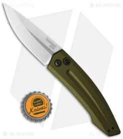 Kershaw Launch 2 Automatic Knife OD Green Aluminum (3.4" Stonewash) 7200SWOL -Knife Discounts Store kershaw launch auto 2 sw 7200swol cm bhq 32693 jr bottlecap