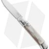 AKC Classic 8" Lever Lock Automatic Italian Knife Honey Horn (3.2" Polish Flat)