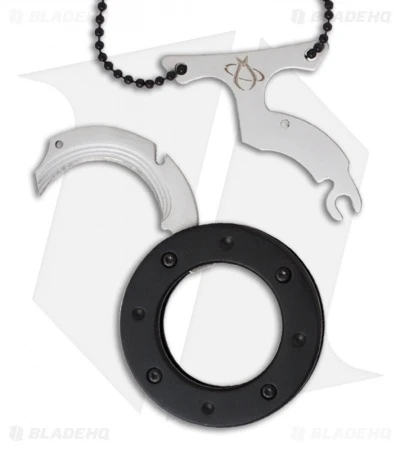 Mantis Cyclops Folding Neck Knife Silver (1.25" Satin) MU-6 2 Mantis Cyclops Folding Neck Knife Silver (1.25" Satin) MU-6 - Image 2