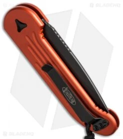 Microtech LUDT Automatic Knife Orange (3.4" Black Serr) 135-2OR -Knife Discounts Store microtech 135 1 or side cm