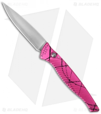 Piranha DNA Automatic Knife Pink Vein (3.25" Mirror) 1 Piranha DNA Automatic Knife Pink Vein (3.25" Mirror)