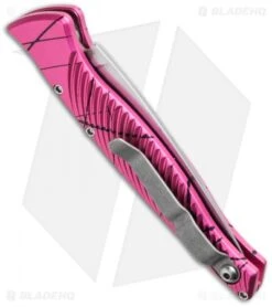 Piranha DNA Automatic Knife Pink Vein (3.25" Mirror) 5 Piranha DNA Automatic Knife Pink Vein (3.25" Mirror) -Knife Discounts Store piranha dna mirror plain pink side cm