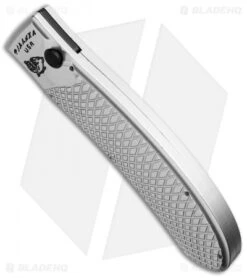 Piranha Toxin Automatic Knife Silver (3.75" Black Serr) -Knife Discounts Store piranha toxin silver tactical ser bottom cm