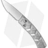 Piranha X Automatic Knife Silver (3.3" Mirror Serr)