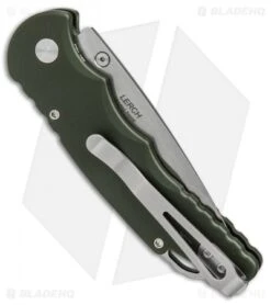 Pro-Tech TR-5 Lerch Spring Assisted Knife Green (3.25" Stonewash) SA.1 GRN -Knife Discounts Store protech lerch TR 5 green TR 5 SA1 BHQ 37624 er side