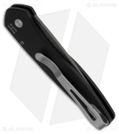 Protech Custom Newport Automatic Knife Paua Abalone (3" Damascus) 2 Protech Custom Newport Automatic Knife Paua Abalone (3" Damascus) - Image 2