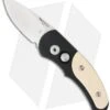 Pro-Tech Runt J4 Tuxedo Automatic Knife Black/Ivory Micarta (1.94" Satin) 4451