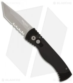 Pro-Tech TR-1.2 Tactical Response Tanto Automatic Knife (3" Bead Blast Serr)