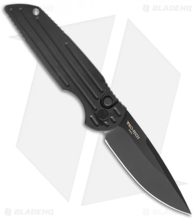 Pro-Tech TR-3 Tactical Response Automatic Knife Grooved Left-Handed (3.5" Black) 1 Pro-Tech TR-3 Tactical Response Automatic Knife Grooved Left-Handed (3.5" Black)