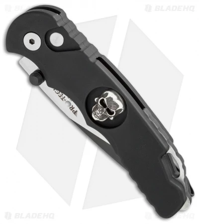 Pro-Tech Lerch TR-5 Skull Custom Spring Assisted Knife Black (3.25" Black) SA.61 2 Pro-Tech Lerch TR-5 Skull Custom Spring Assisted Knife Black (3.25" Black) SA.61 - Image 2