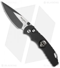 Pro-Tech Lerch TR-5 Skull Custom Spring Assisted Knife Black (3.25" Black) SA.61