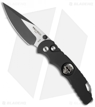Pro-Tech Lerch TR-5 Skull Custom Spring Assisted Knife Black (3.25" Black) SA.61 1 Pro-Tech Lerch TR-5 Skull Custom Spring Assisted Knife Black (3.25" Black) SA.61