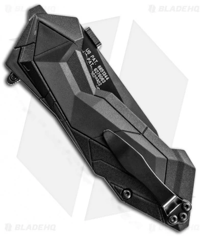 Schrade SCHA3BS Black Tanto MAGIC Spring Assisted Knife (2.9" Black Serr) 2 Schrade SCHA3BS Black Tanto MAGIC Spring Assisted Knife (2.9" Black Serr) - Image 2