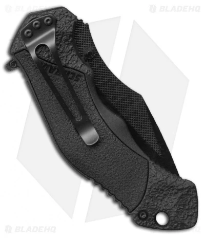 Schrade SCHA4BG Clip Point MAGIC Spring Assisted Knife (3.3" Black Plain) 2 Schrade SCHA4BG Clip Point MAGIC Spring Assisted Knife (3.3" Black Plain) - Image 2