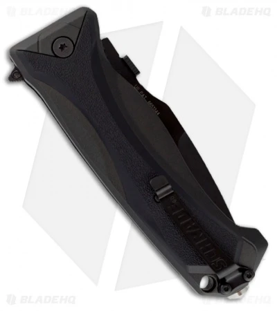 Schrade SCHA6LBS Drop Point Spring Assisted Knife (3.75" Black Serr) 2 Schrade SCHA6LBS Drop Point Spring Assisted Knife (3.75" Black Serr) - Image 2