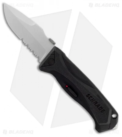 Schrade SCHA6LS Drop Point Spring Assisted Knife (3.75" Bead Blast Serr) 1 Schrade SCHA6LS Drop Point Spring Assisted Knife (3.75" Bead Blast Serr)