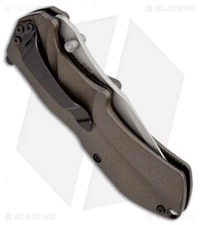 Schrade SCHA7BR Clip Point Spring Assisted Knife Brown (3.25" Bead Blast Plain) 2 Schrade SCHA7BR Clip Point Spring Assisted Knife Brown (3.25" Bead Blast Plain) - Image 2