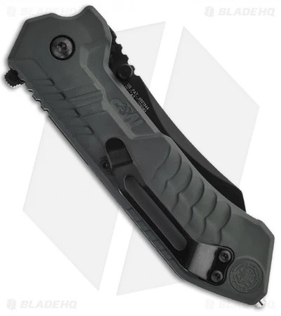 Smith & Wesson MAGIC Spring Assisted Tanto Knife (3" Black Serr) SWMP2BS 2 Smith & Wesson MAGIC Spring Assisted Tanto Knife (3" Black Serr) SWMP2BS - Image 2