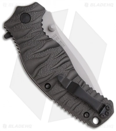 Smith & Wesson Black Ops SWBLOP4S Spring Assisted Knife (3.35" Bead Blast Serr) 2 Smith & Wesson Black Ops SWBLOP4S Spring Assisted Knife (3.35" Bead Blast Serr) - Image 2