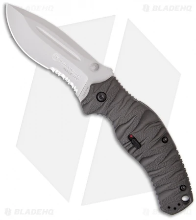 Smith & Wesson Black Ops SWBLOP4S Spring Assisted Knife (3.35" Bead Blast Serr) 1 Smith & Wesson Black Ops SWBLOP4S Spring Assisted Knife (3.35" Bead Blast Serr)