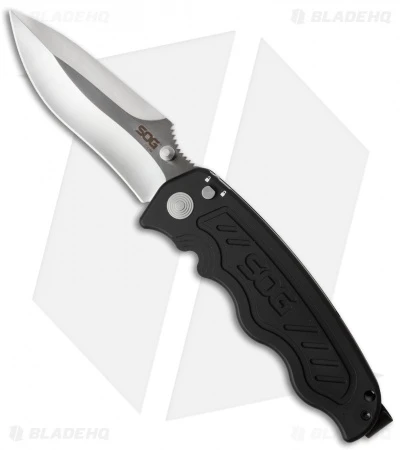 SOG Zoom Drop Point Spring Assisted Knife (3.625" Satin) ZM1011 1 SOG Zoom Drop Point Spring Assisted Knife (3.625" Satin) ZM1011
