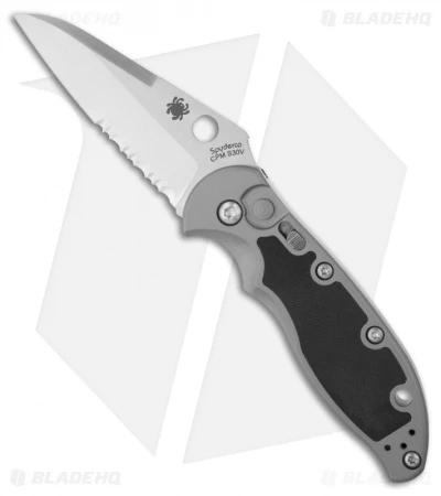 Spyderco Embassy Automatic Knife (3.13" Satin Serr) C121PS 1 Spyderco Embassy Automatic Knife (3.13" Satin Serr) C121PS