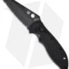 Spyderco Embassy Automatic Knife (3.13" Black Full Serr) C121BKS