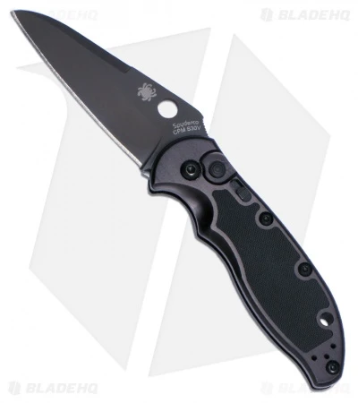 Spyderco Embassy Automatic Knife (3.13" Black) C121BKP 1 Spyderco Embassy Automatic Knife (3.13" Black) C121BKP