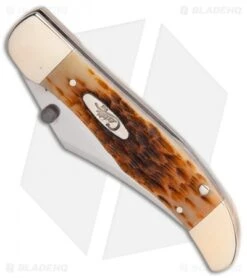Case Kickstart Mid-Folding Hunter Assisted Knife Jigged Amber Bone (61265AC SS) 6 Case Kickstart Mid-Folding Hunter Assisted Knife Jigged Amber Bone (61265AC SS) -Knife Discounts Store ssisted Opener Amber Bone Peach Seed Jig Mid Hunter Clip BHQ 86045 er spine