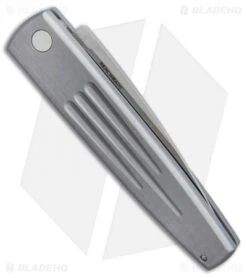 Vintage Benchmade 1000S Auto Spike Automatic Knife Pewter (3.6" Satin Serr) -Knife Discounts Store vintage benchmade 1000S spike pewter BHQ 37811 er side